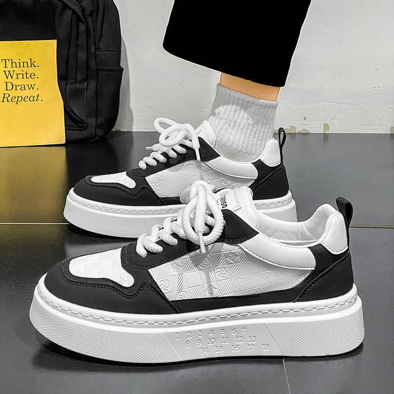 New Designer Shoes For Autumn 2025 Fashionable High-end Multifunctional Leisure Board Student Sports Shoes Outdoor Waterproof And Height Increasing Wh