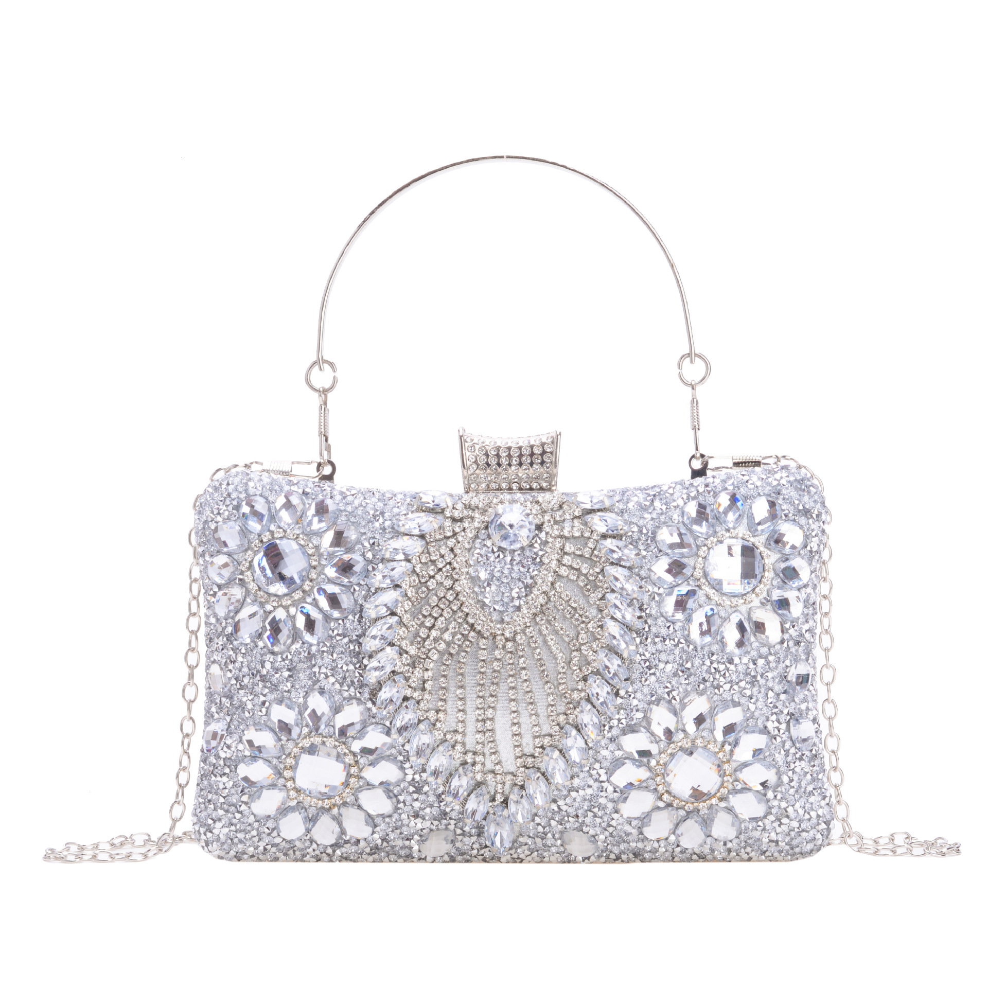 Free Shipping New Designer Bag Banquet Bag Black Inlaid Pearl Rhinestone Bag Handbag Wallet Armpit Bag Suitable For Formal Occasions