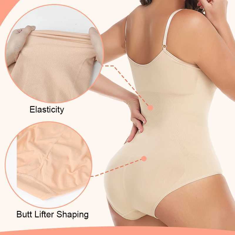 Bodysuit Shapewear Women Full Body Shaper Tummy Control Hip Butt Lifter Corset Thigh Reductive Slimming Waist Trainer CorsetXJ250304