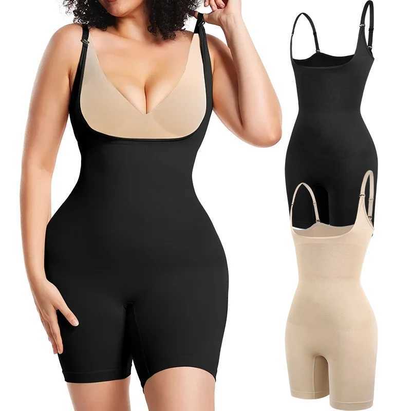 Mesh Butt Lifter Shorts Bodysuit Shapewear Women Underbust Corset Tummy Control Body Shaper Thigh Slimmer 3D Hip EnhancerXJ250304