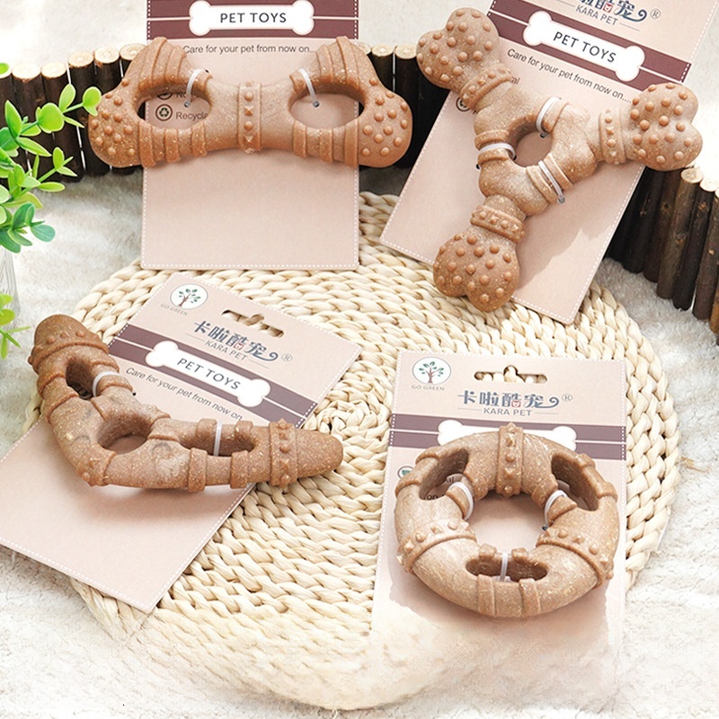 Wood Plastic Bone Grinding Rod Bite Resistant And Clean Teeth Self Fun And Relieve Boredom Small And Medium-sized Dog Pet Toy