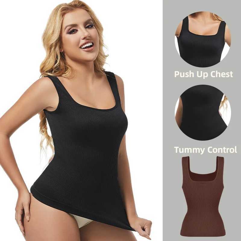 Womens compression formed vest abdominal control Camisas Faja seamless shaping top underwear waist training shirtXJ250304