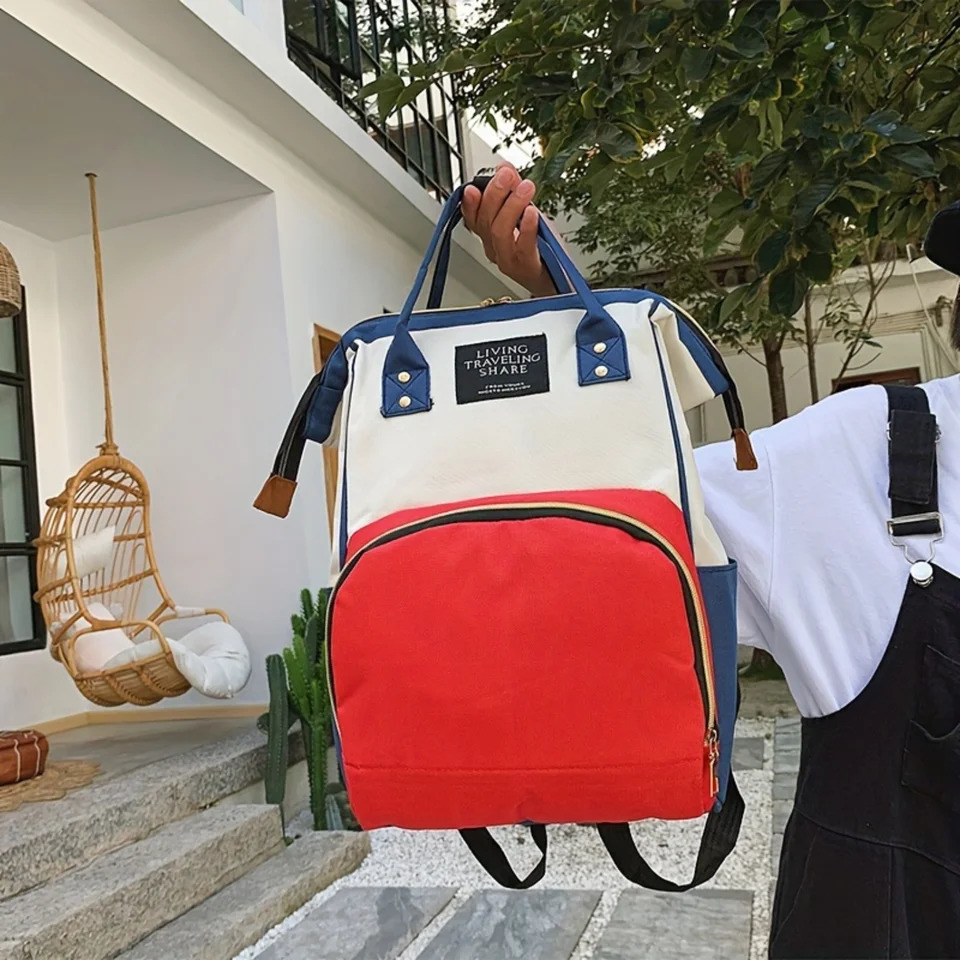 Ship from US Fashionable large capacity backpacks and crossover shoulder bags for hiking leisure travel 250304FBB
