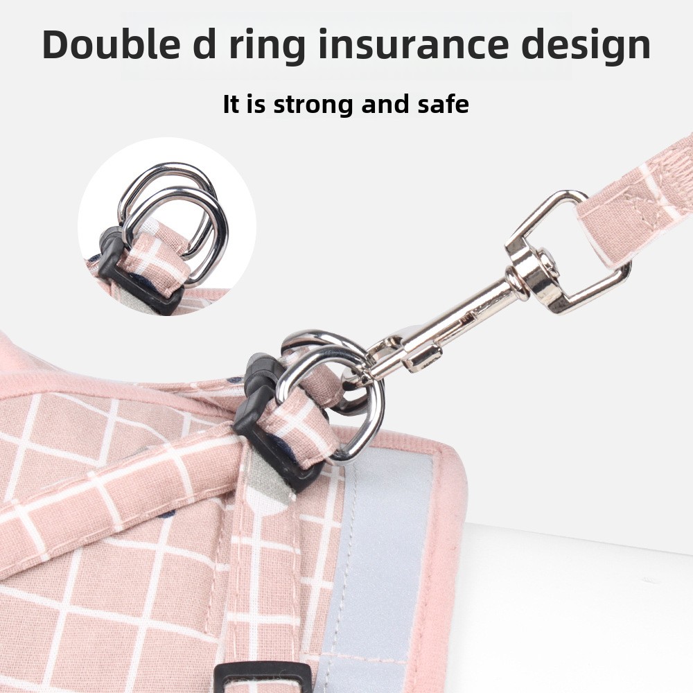 Pet leash Vest type dog breast Strap Small and medium dog leash cat breast back