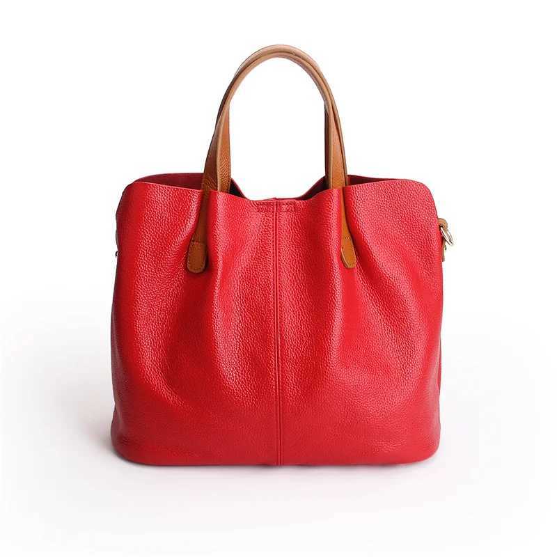 Necklace Highend Black Red Grey Blue Purple Top Grain Genuine Leather Women Handbag Cowhide Lady Shoulder Messenger Bag Purse M156 Z250303