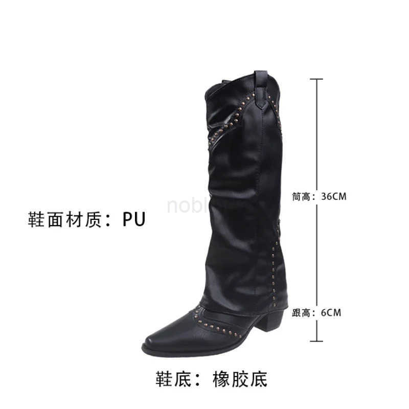 Winter Shoes Wan Thigh High Boots Fion Back Zippers Long Knight Booties Ladies Thick Sole Girl Shoes Z250304