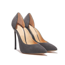 Ins Fashion Show Plated Steel Heels Pointed Women's Single Shoes Pumps