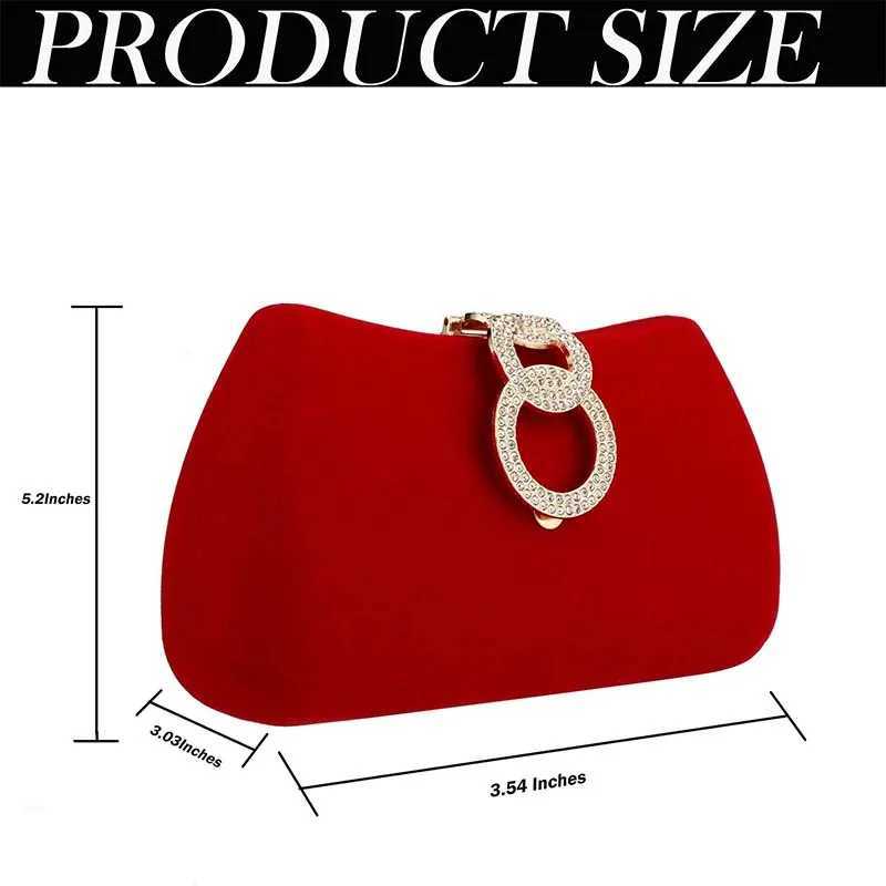 YYW Red Moon Clutch Bags Design Women Clutches Diamonds Golden Velvet Evening Bags Party Wedding Handbags Purse Shoulder Bags Z250303