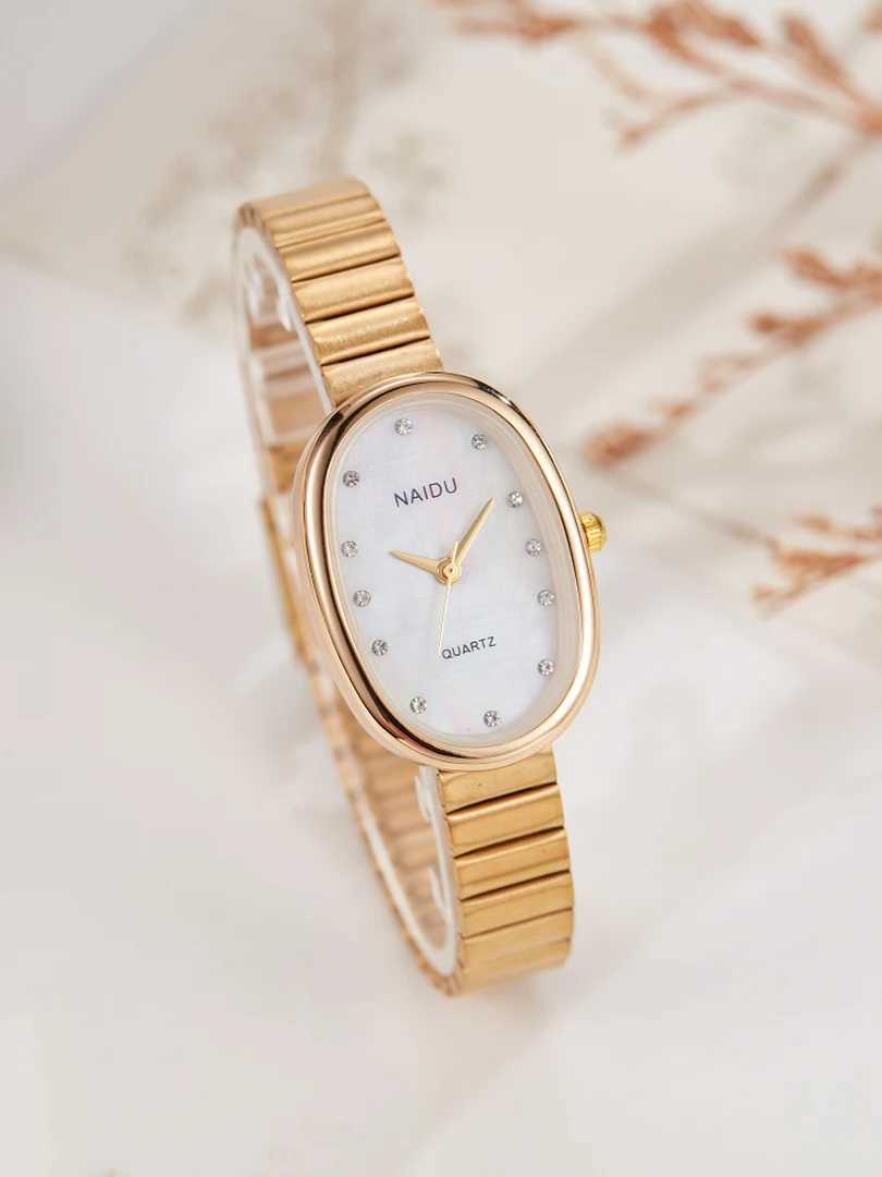 Rectangle Women Quartz Wrist Minimalist Dial Brand Oval Clock Fashion Diamond Rhinestone Square Classic Retro WatchXJ250304