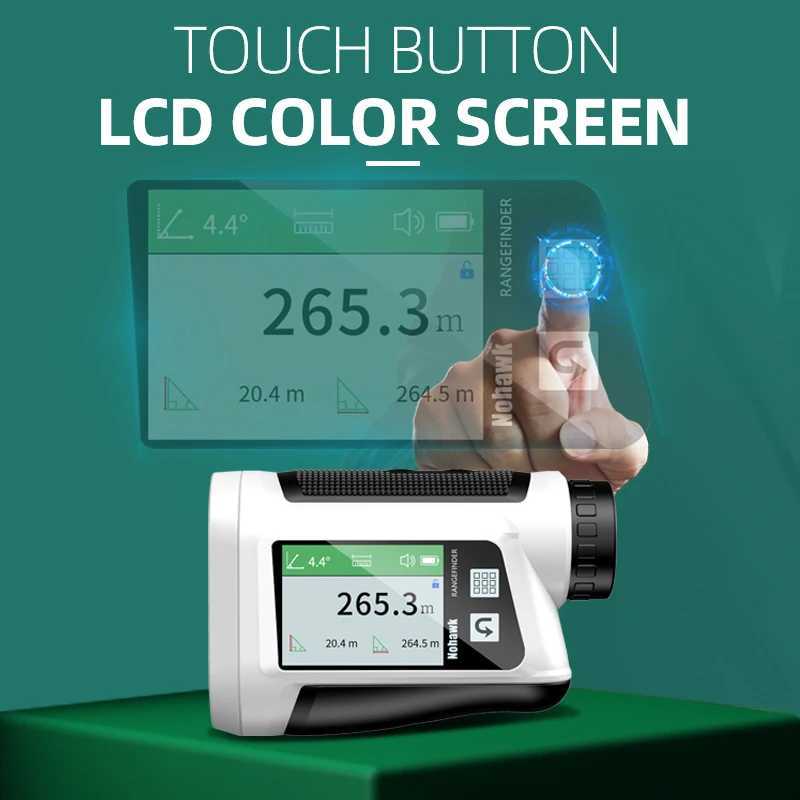 NOHAWK Golf Laser Rangefinder USB Rechargeable with Slope Compensation For Golfer Range Finder Hunting Monocular X250304