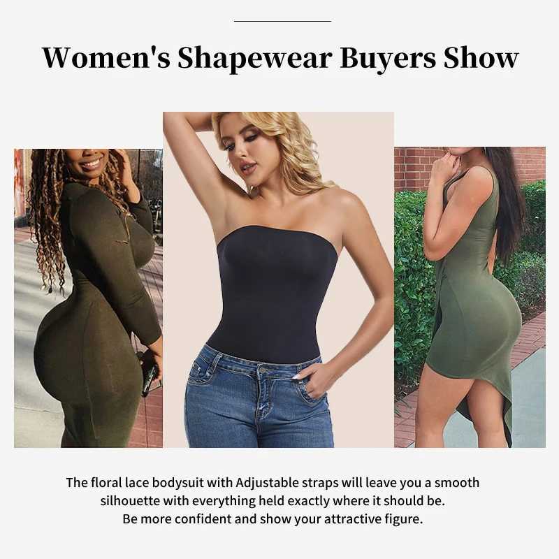 Strapless seamless abdominal control body shape detachable shoulder strap sexy tight fitting garmentXJ250304