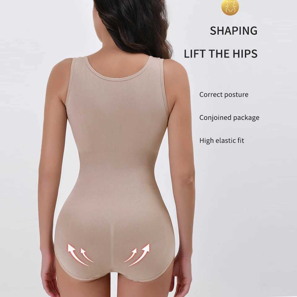 Bodysuit Shapewear Double Breasted Tummy Control Body Shaper Postpartum Slimming Woman Waist Trainer Flat Belly Comfort CorsetXJ250304