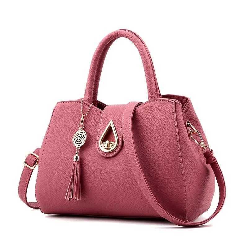 Luxury Brand Women Bag Top-Handle Bags Fashion Shoulder Messenger Bags PU Leather Handbag Ladies Tassel Travel Shopper Totes Z250303