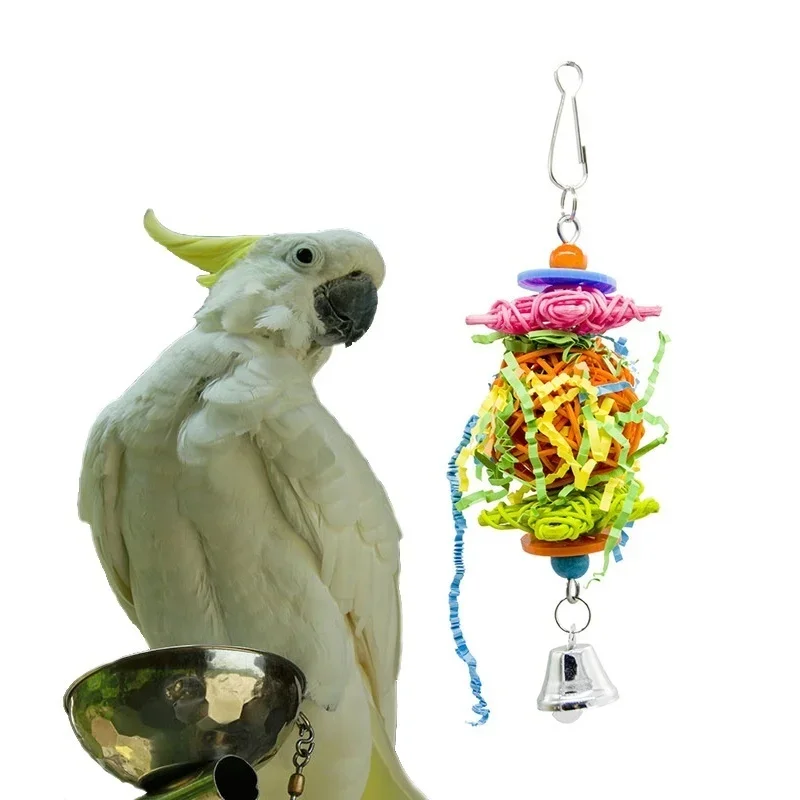 Stimulating Wooden Bird Chewing Activity - Safe & Fun Interactive Toy