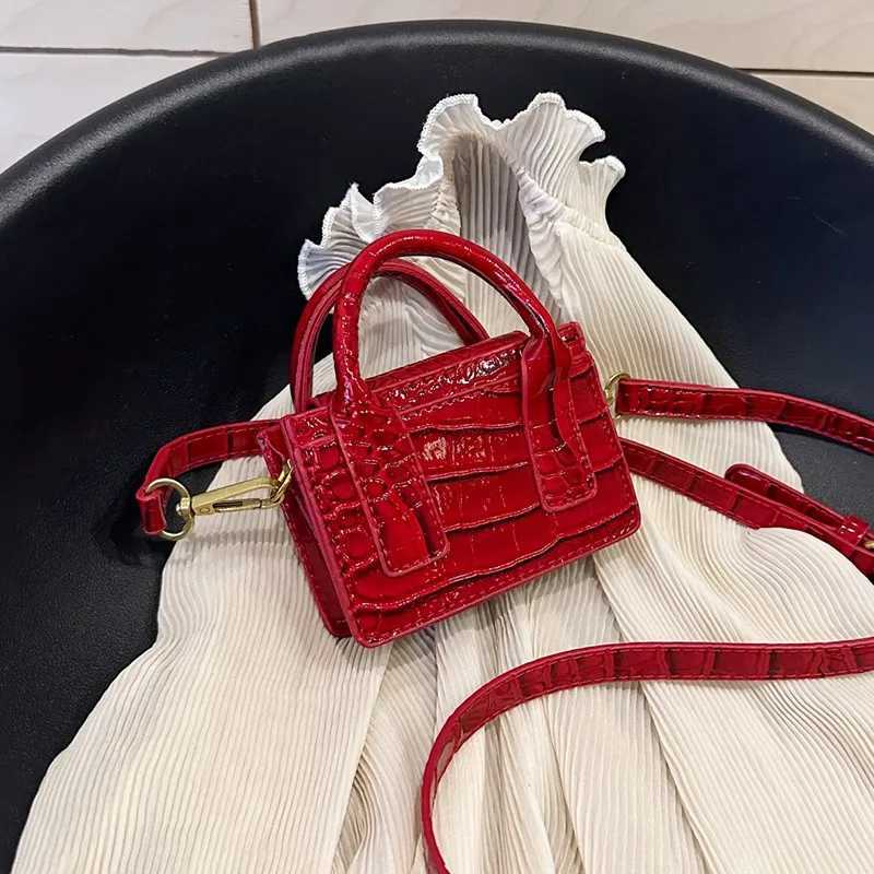 Stone Pattern Mini PU Leather Crossbody Bags Women 2024 Fashion Luxury Red Small Shoulder Bags Travel Handbags And Purses Female Z250303