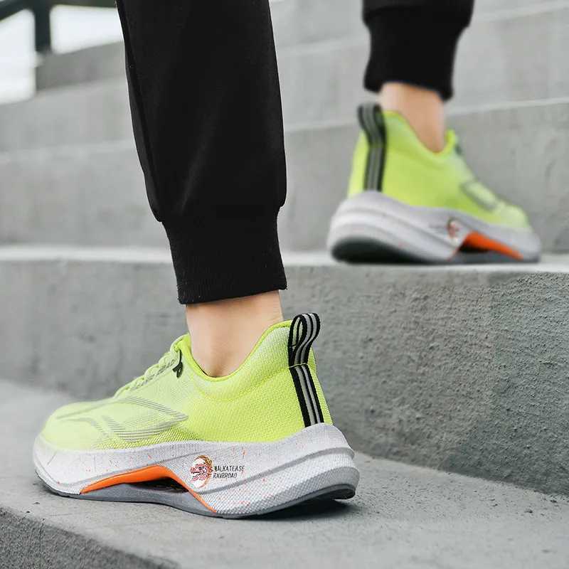 New Running Shoes Marathon Racing Carbon Plate Mens Sports Shoes Non-slip Cushioning Tennis Cross Training Shoes Trail Sneakers Z250304