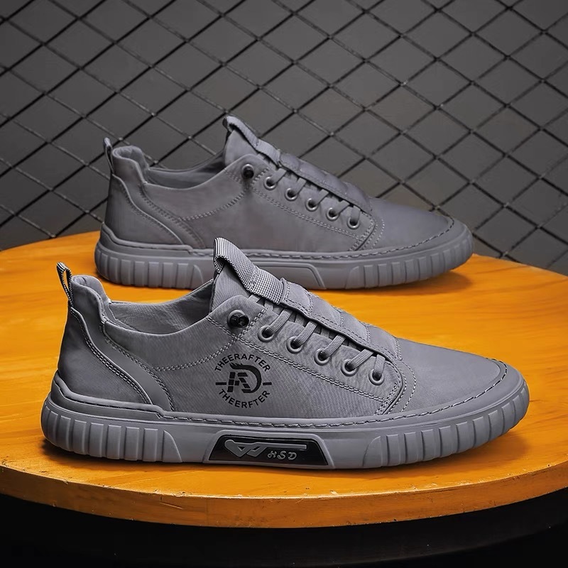 Labor Protection Summer Breathable Canvas Men's Designer Shoes Trend Versatile Fashion Outdoor Anti Slip Wear-resistant Lazy Sports Shoes Board S