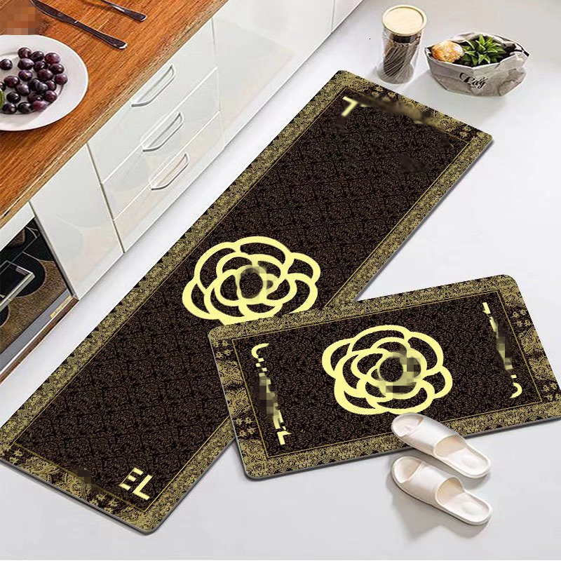 Rectangular kitchen floor mat, carpet foot mat, absorbent and oil absorbing anti slip mat, long strip mat set