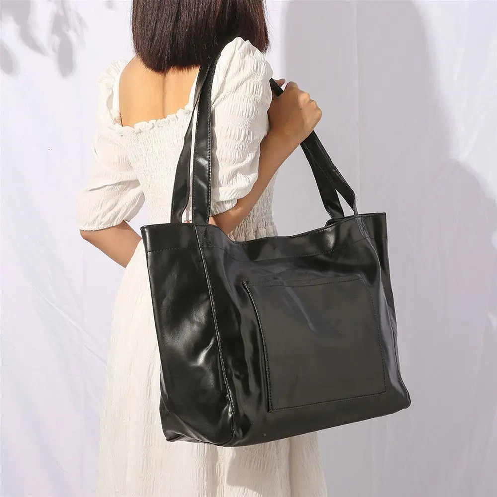 Womens super portable travel shoulder bag top handle handbag soft leather 250303