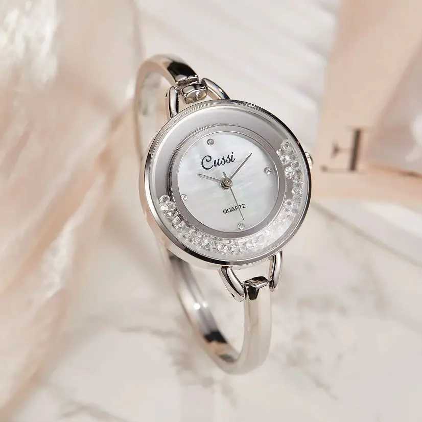 Fashion Womens es Luxury Crystal Bracelet Quartz Wrist Classic Casual Ladies Suitable For Daily Life Party GiftXJ250304