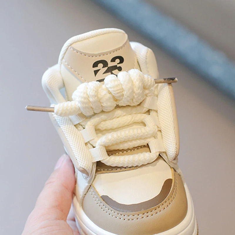 Childrens Spring Autumn Sports Shoes Boys Casual Trend Board High Top Girls Fashion Dopamine Running Sneakers 250303