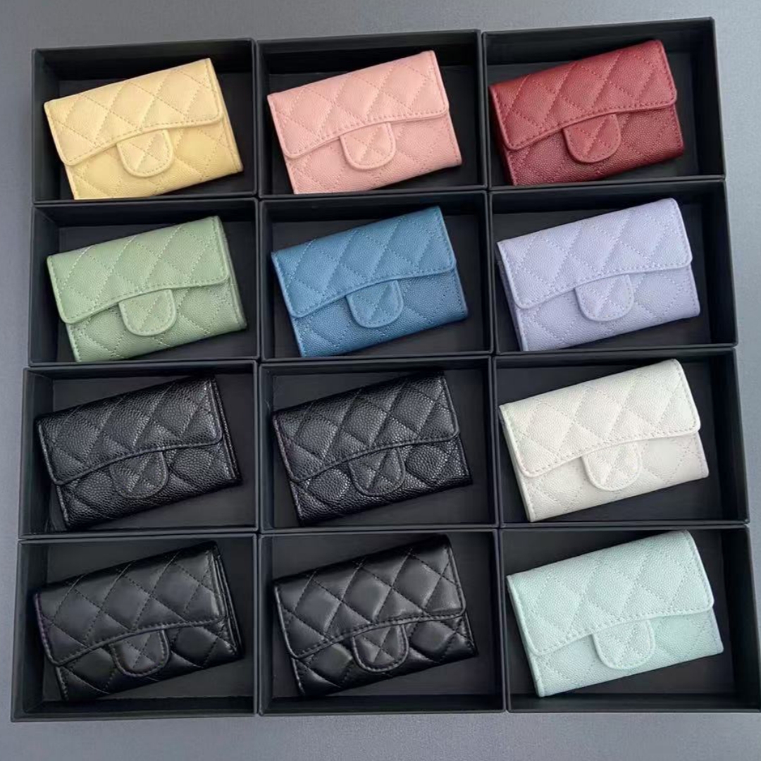 The highest quality wallet designer wallet card holder Small zipper pouch wallet