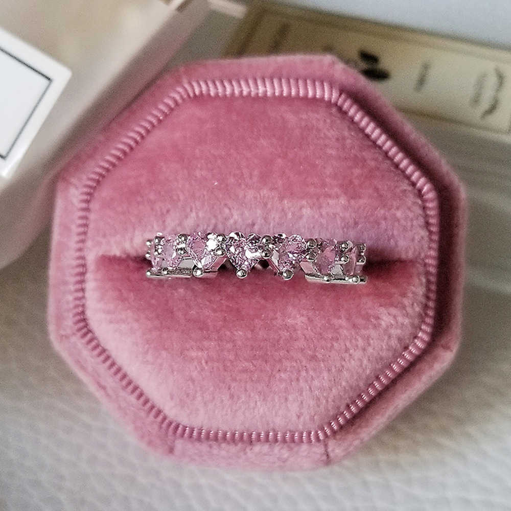 Couple Rings Product simple and popular heart-shaped love ring womens engagement r4578 H25303