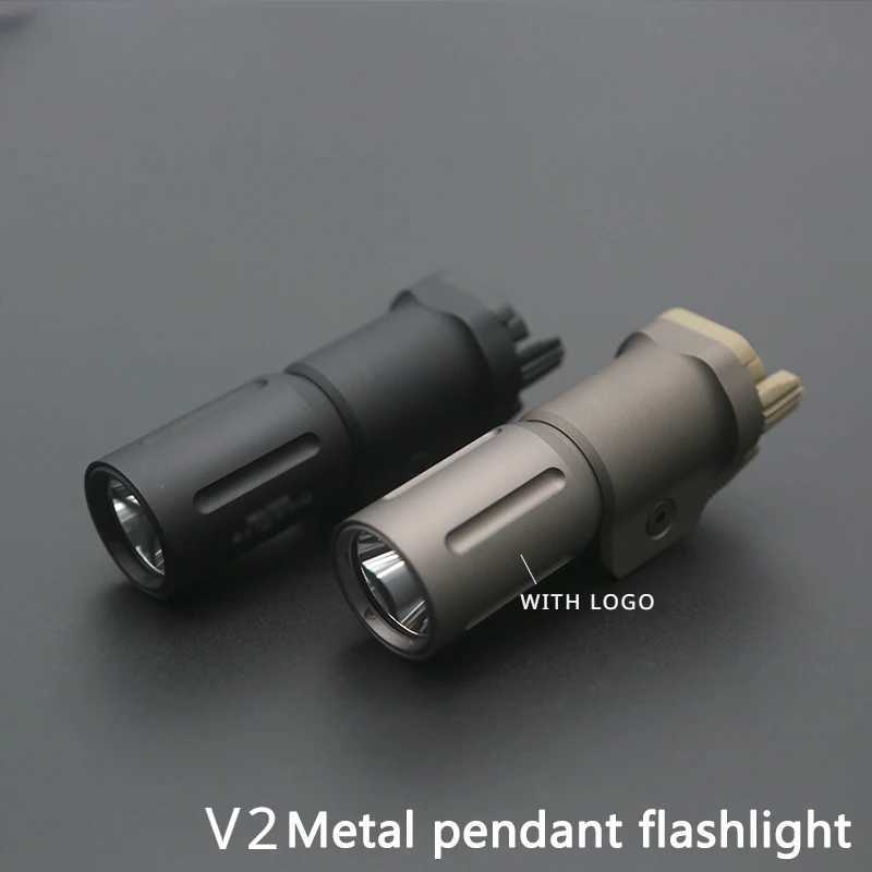 PL350 V2 Flashlight 16340 18350 Tactical Pistol Gun Light High Power Metal Lamp Fit 20mm Picatinny Rail Airsoft HuntingXJ250303
