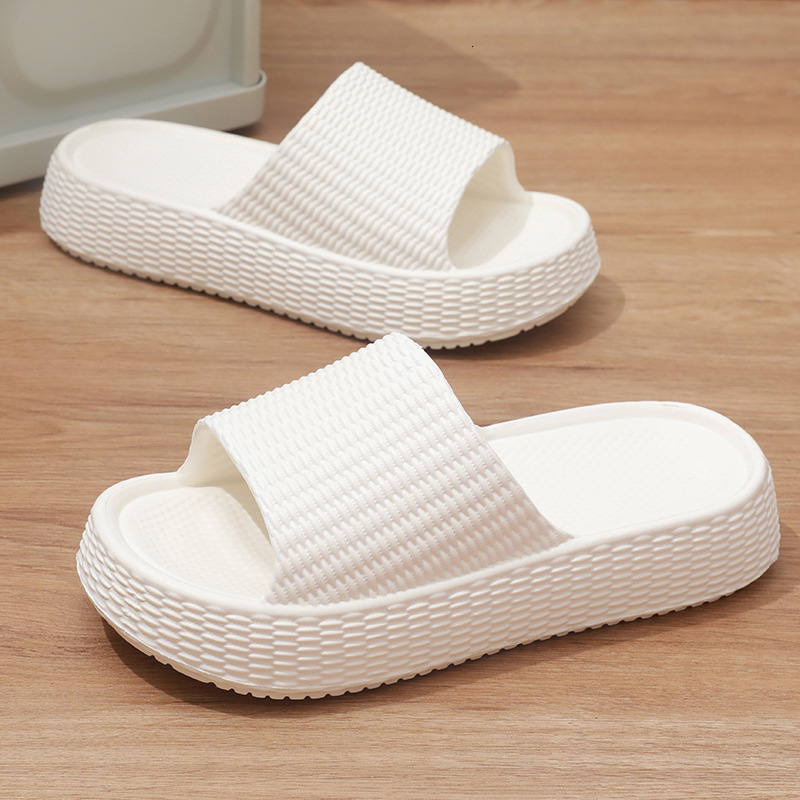 designer sandals Thick soled women's summer 2025 new indoor home shower, odor and anti slip EVA slippers for outdoor wear