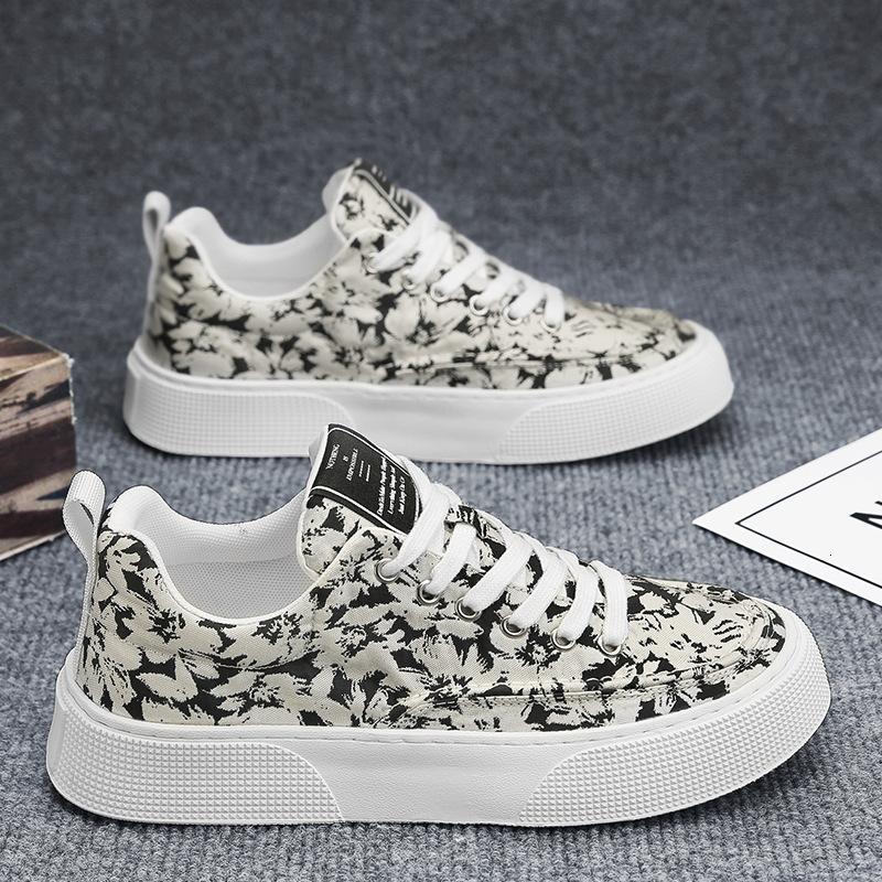 Fashion 2025 Spring Designer s New Comfortable Thick Bottom Fashionable Elegant Multi Functional Outdoor Leisure Men s Printed Canvas Shoes