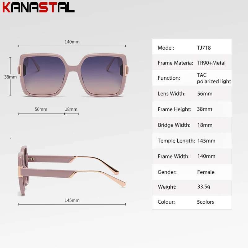 Women's Polarized Sunglasses UV400 Retro Sun Glasses TR90 Polygon Eyeglasses Frame Camping Outdoor Beach Oversize Shade Eyewear