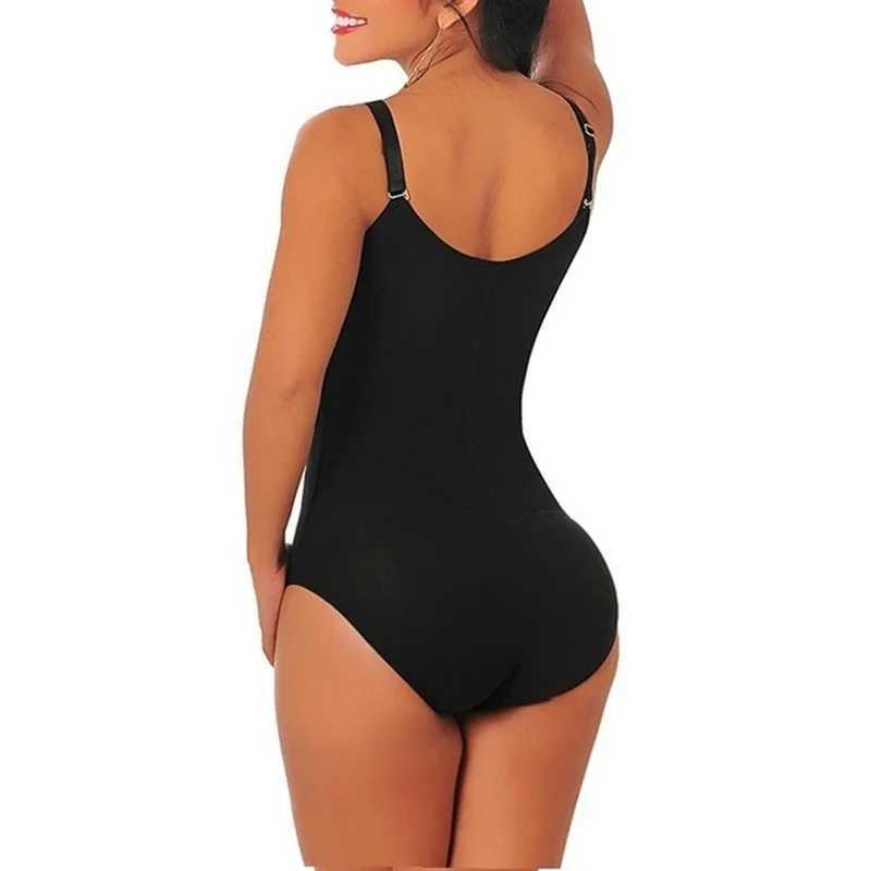 Womens Bodysuit Shapewear Slimming Tummy Control Full Body Shaper Panty Clip Zip with Bra Fajas Colombianas OverbustXJ250304