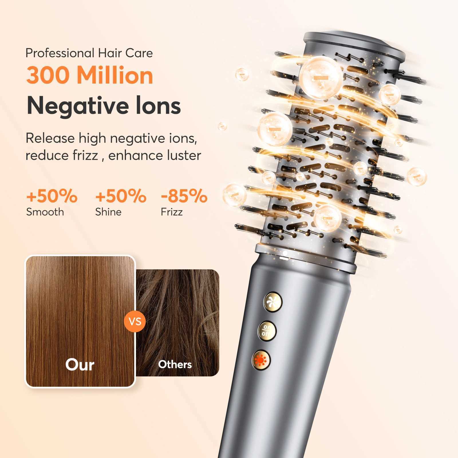 Curling Irons 5-in-1 Hair Air Packaging Style 1200W Hair Drying Brush Automatic Air Packaging Curler No Curling Fast Drying Curling Straight Curling z