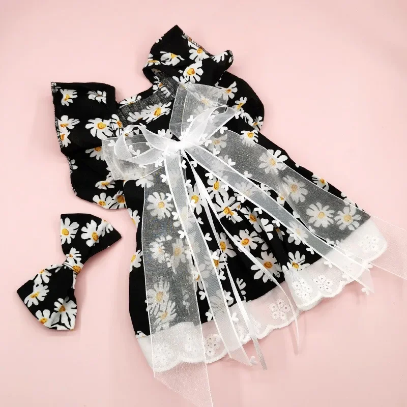 Pet Clothes Spring Summer Puppy Kitten Flower Pattern Cute Skirt Small and Medium-sized Dog Slip Dress Sweet