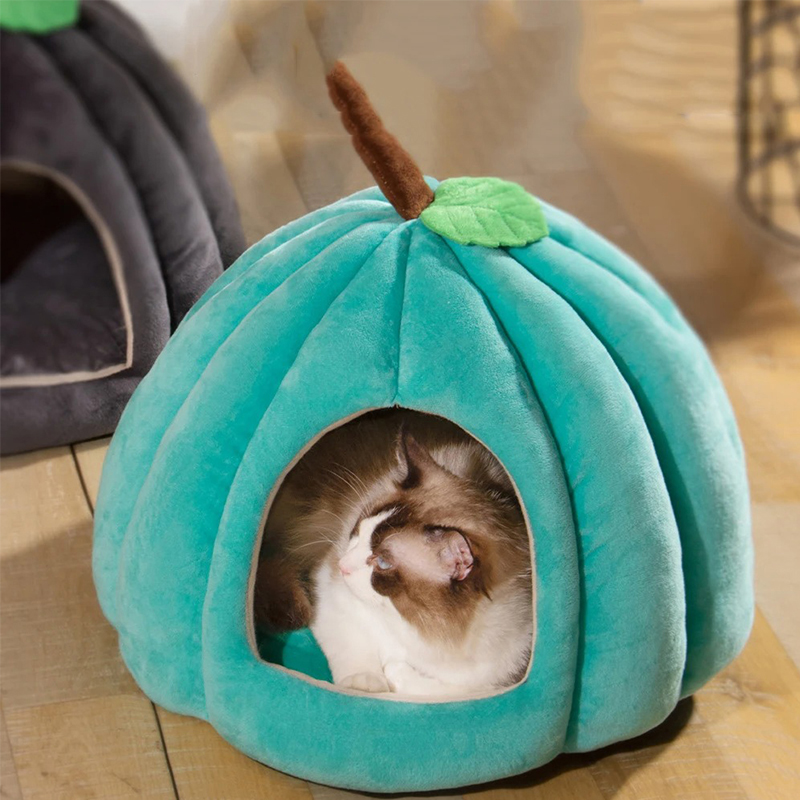 Bed for Cats Plush Beds Banana Puppy Warm Accessory Winter House Accessories Pet Basket Things Goods Houses and Habitats Dog All