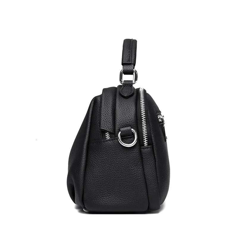 Real Leather Women Tote Bag Designer Many Pocket Cowhide Female Shoulder Messenger Bags Fashion Ladies Handbag Sac A Main