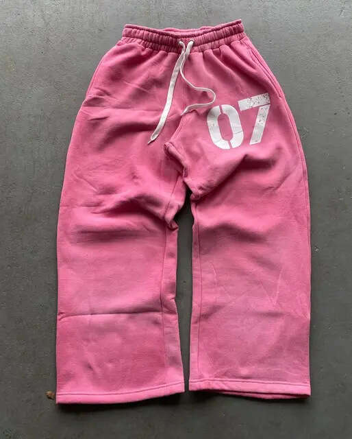 07 Trendy Street Loose Hoodie for Men and Women, Hip Hop, Sports Zipper, Hoodie, Pants Set gift for man