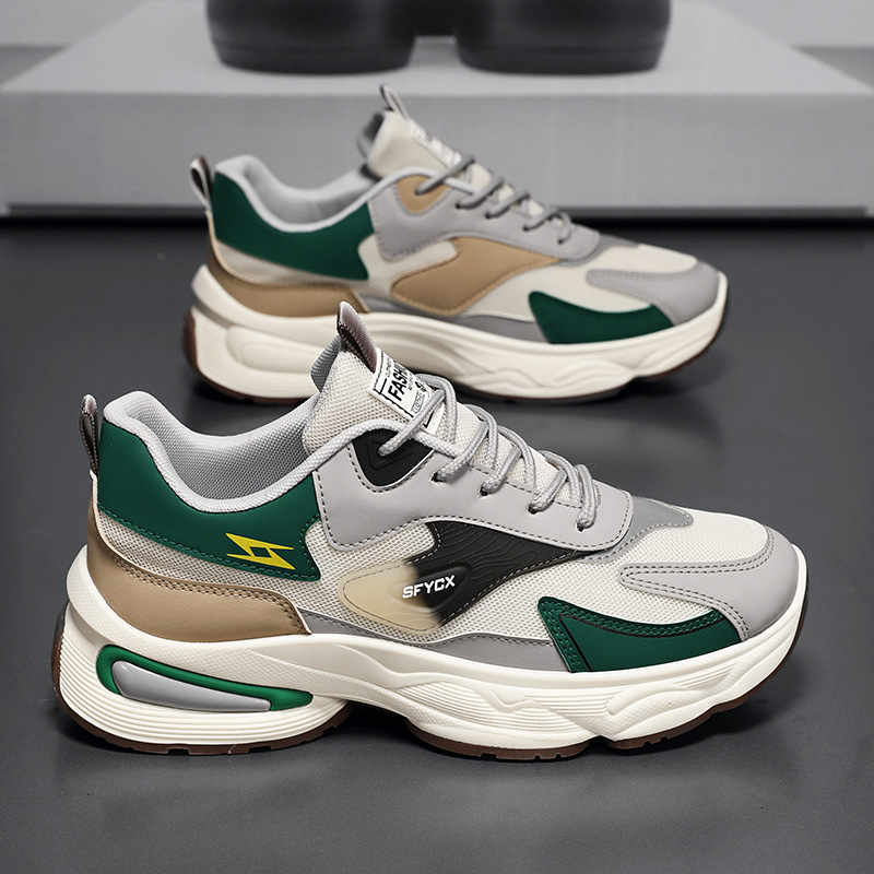 Famous Designer s Summer New Trend In 2025 Lace Up Breathable Mesh Sports Men s Shoes, Multifunctional Thick Soled Casual Running Fashion Shoes