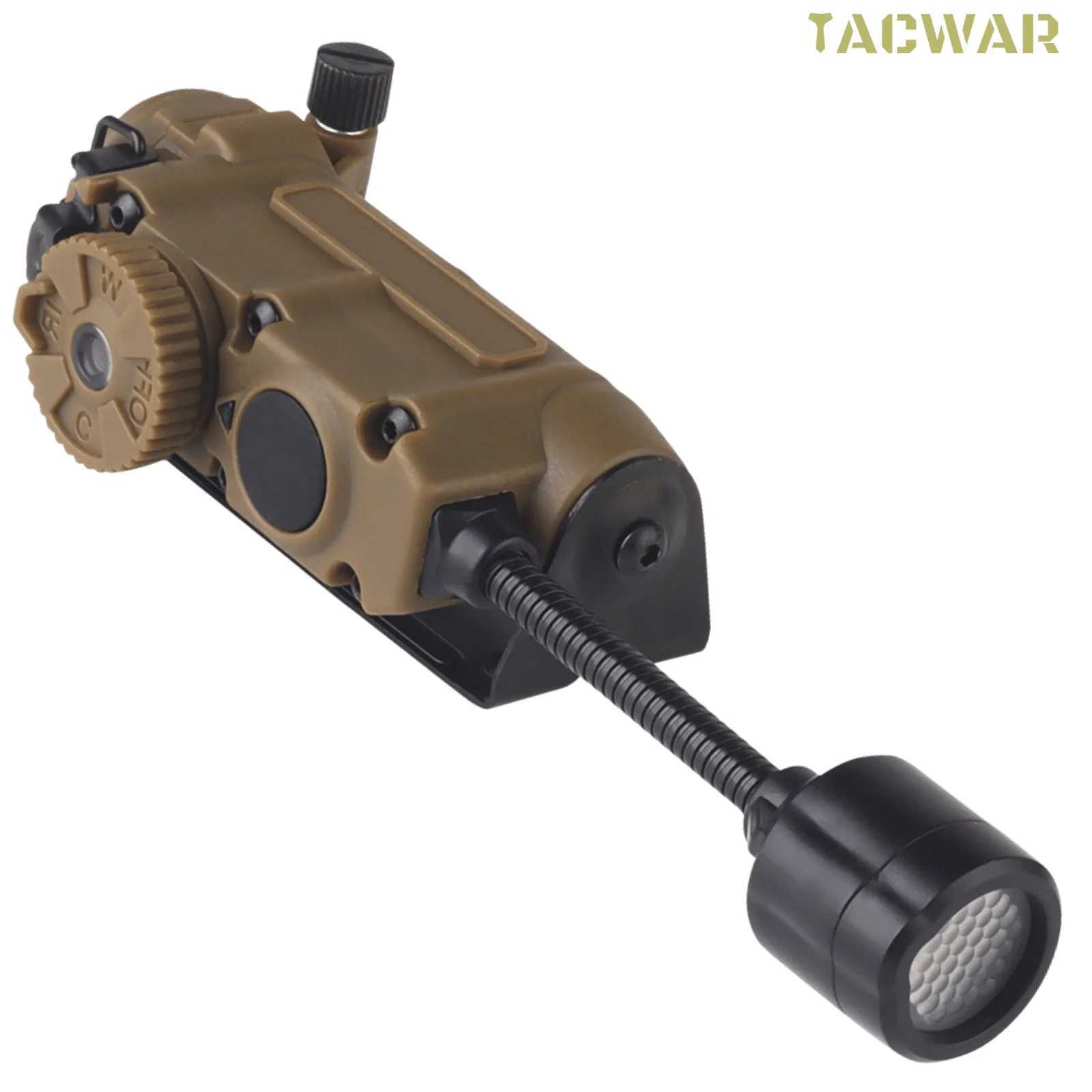 Tail snake head helmet light with infrared and flashlight color lights strobe light IFF auxiliary light for air gun hunting and fishingXJ250303