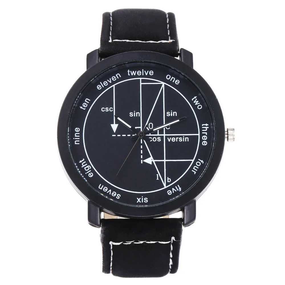 2020 unisex fashion creative womens interesting mathematical formula dial quartz watch for womenXJ250304