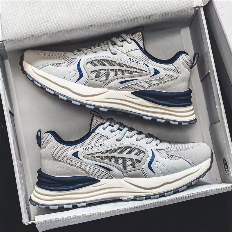 2025 Four Seasons New Designer Free Delivery Breathable Mesh Sports Men s Lace Up Shoes Korean Edition Fashion Multi Functional Thick Bottom Casual Sh