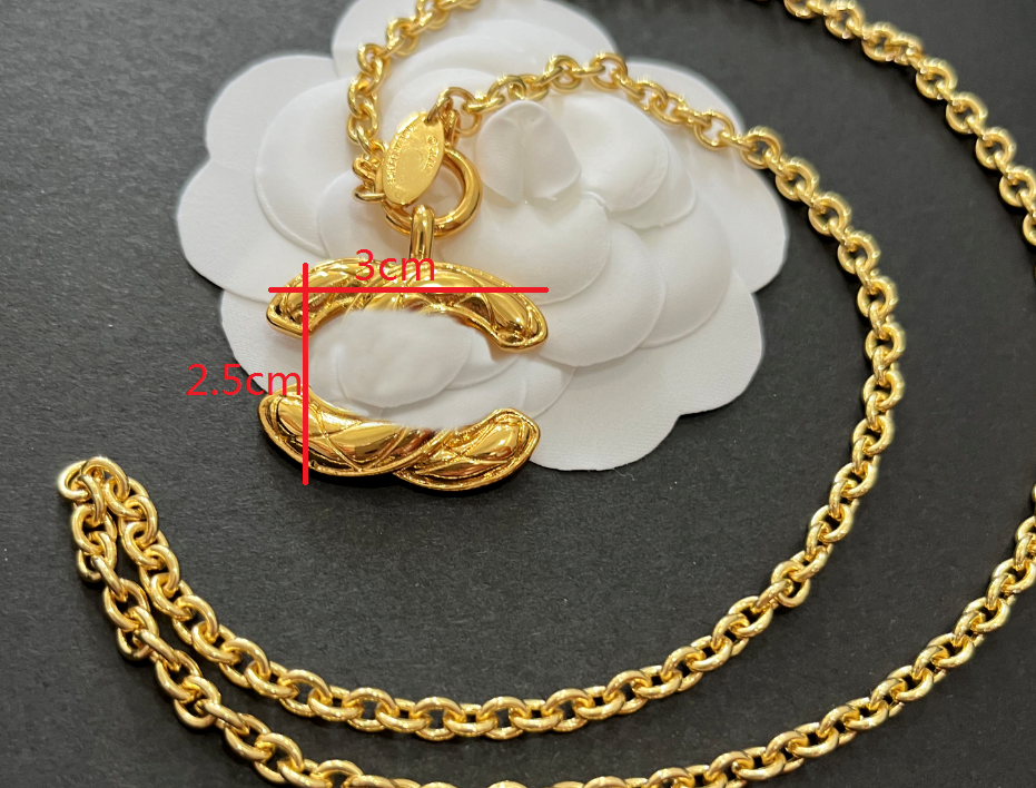 High Quality Gold Desiner Necklace Chain for Men Lady Women Necklaces Party Wedding Lovers Gift Bride Jewelry With flannel bag box