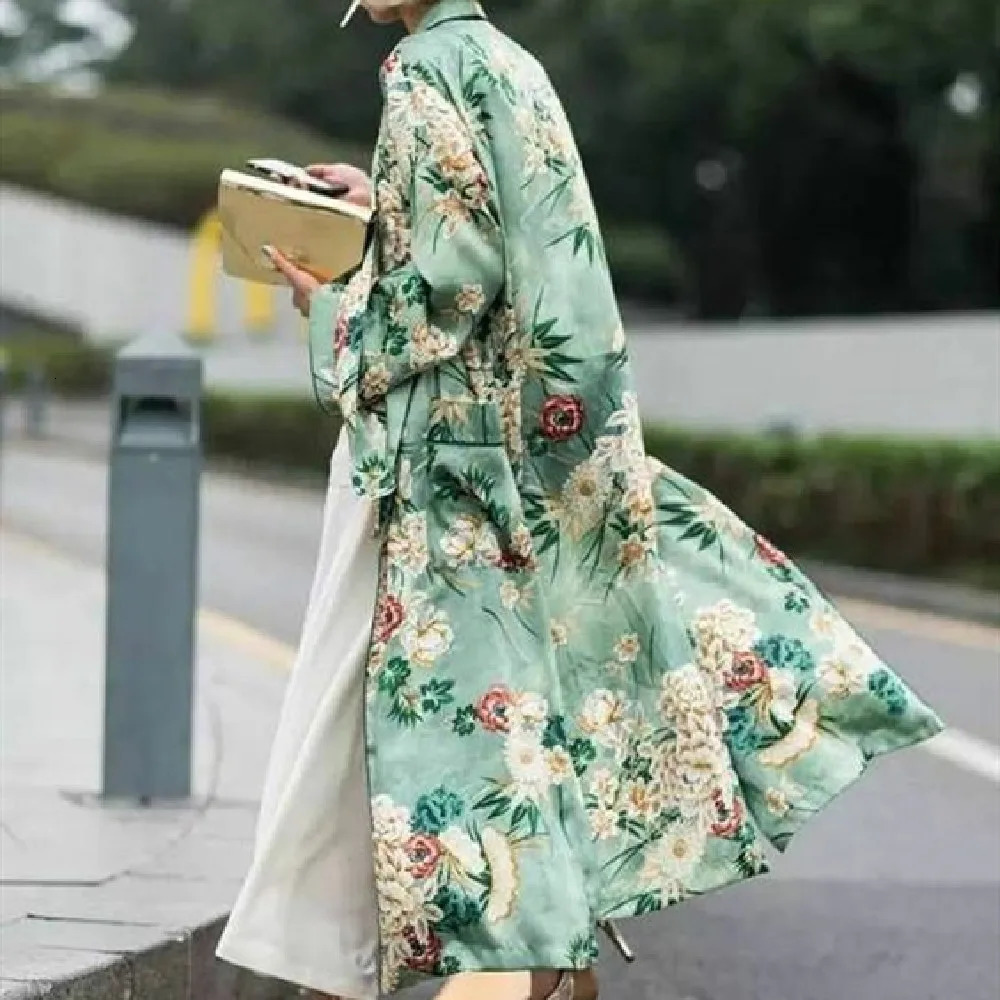 Bohemian Printed Summer Beach Wear Clothes In Kimono Cardigan Plus Size Cotton Tunic Women Tops and Blouse Shirts A147 250228