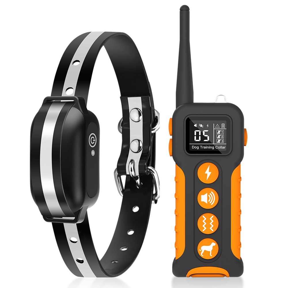 Dog Shock Collar 3000FT Dog Training Collar for Remote, All Breeds IP67 Waterproof E-Collar Training Modes with Beep,Vibration,ShockMode,Rechargeable 