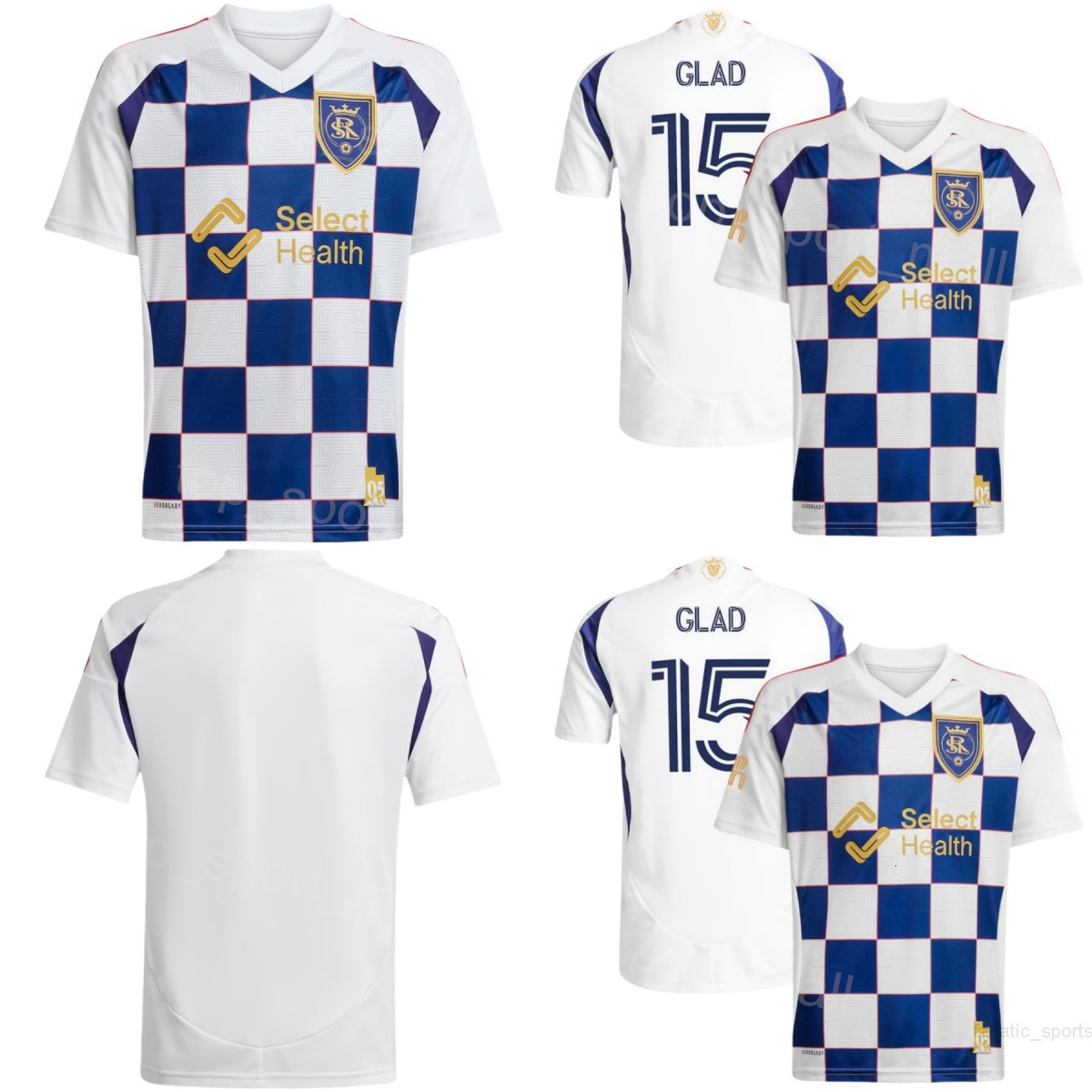 Club 25 26 Royal Salt Lake Soccer 16 Tyler Wolff Jerseys Men 7 Pablo Ruiz 8 Diego Luna 13 Nelson Palacio 6 Braian Ojeda Forster Ajago Philip Quinton Football Shirt Kits
