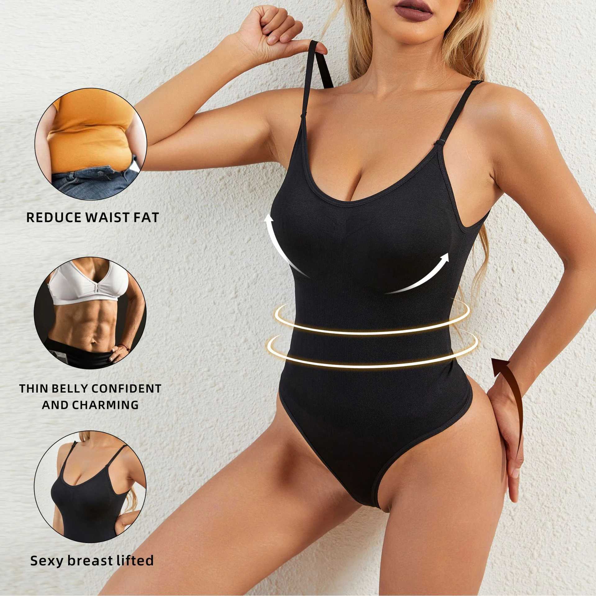 Womens tight fitting clothes full body shaping abdominal control thong waist trainer weight loss device abdominal shape tight corsetXJ250304