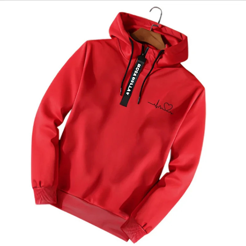 Mens Clothing Daily Sweatshirts Half Zip Hooded Hoodies Pants Casual Comfortable 2024 Sports s Gym Outdoor Jogging 250304
