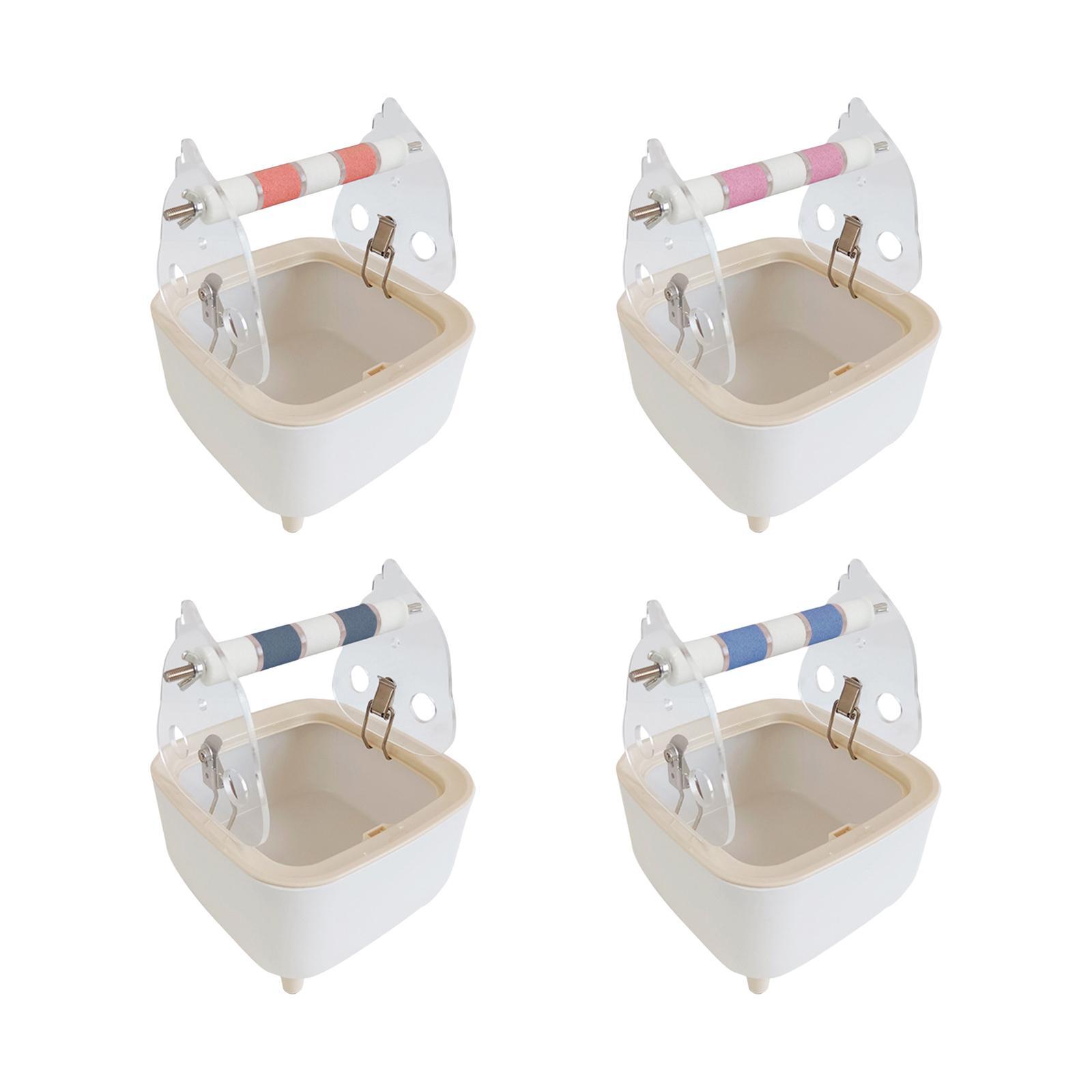 Parrot Training Toilet Stand Bite Toys Interactive Stand Bird Perch Bird Dropping Station for Lovebirds Cockatiels Cockatoo