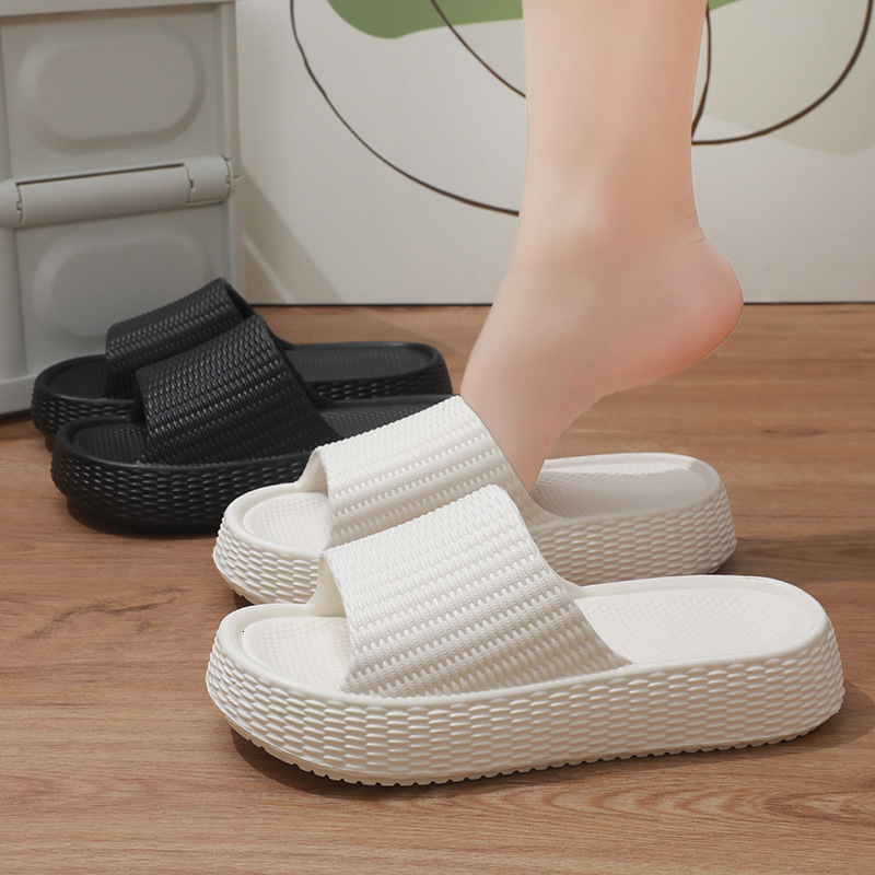 designer sandals Thick soled women's summer 2025 new indoor home shower, odor and anti slip EVA slippers for outdoor wear