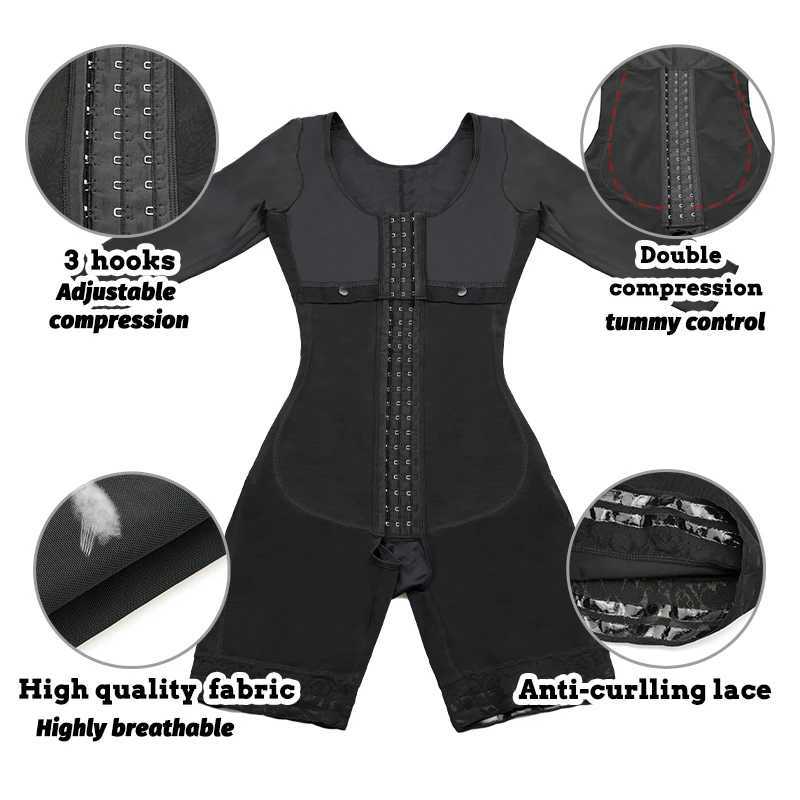 Girdles Shapewear Faja Colombianas Shaper Bodysuits Tummy Slimming Corset Full Body Reducer Postpartum Carving Bodices SheathXJ250304
